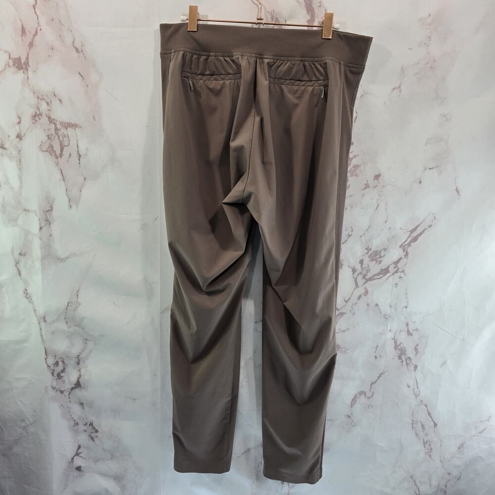 Athleta Pants Womens 8 Medium Brown Jersey Brooklyn Ankle Pull On Taupe High